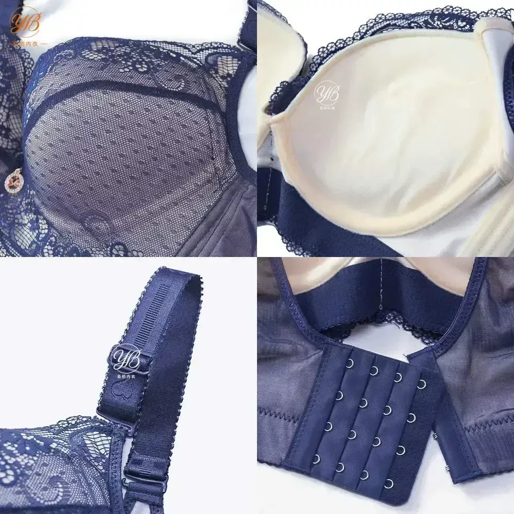 FallSweet Padded Push Up Lace Bras for Women Underwire Bras Comfort Floral