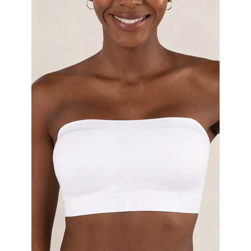 Large-sized bra fixed cup, comfortable without steel ring, body-shaping silicone anti-slip strip, strapless