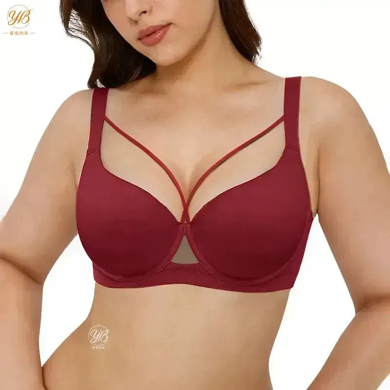 Large-sized Amazon seamless lingerie women\'s support and gathering bra bra