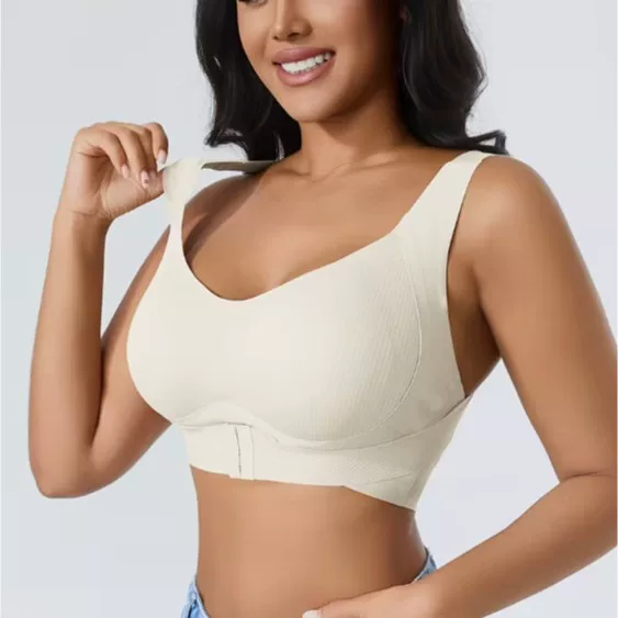 Seamless lingerie women\'s adjustable gathering sports bra corrects posture and shapes 48-hour stock adjustable bra